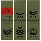 CCF Rank Slides, (CFAV Ranks) Olive Green