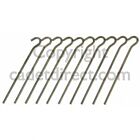 Steel Tent Basha Pegs, 10 Pack