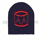 CCF Qualified Drummer Badge, Red on Navy Felt