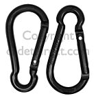 Carabiner-Style Webbing Accessory Links, Black (Pair)