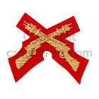 Crossed Rifles Mess Dress Wire Embroidered Badge