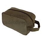 Military Travel Wash Kit Bag, Olive Green