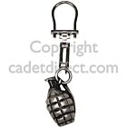 Hand Grenade Chrome Keyring