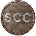 Royal Marines Cadets SCC Arm Badge, White on Tan