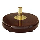 Flag Pole Holder Dark Wood