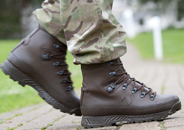 Current MoD Approved Brown Combat Boots