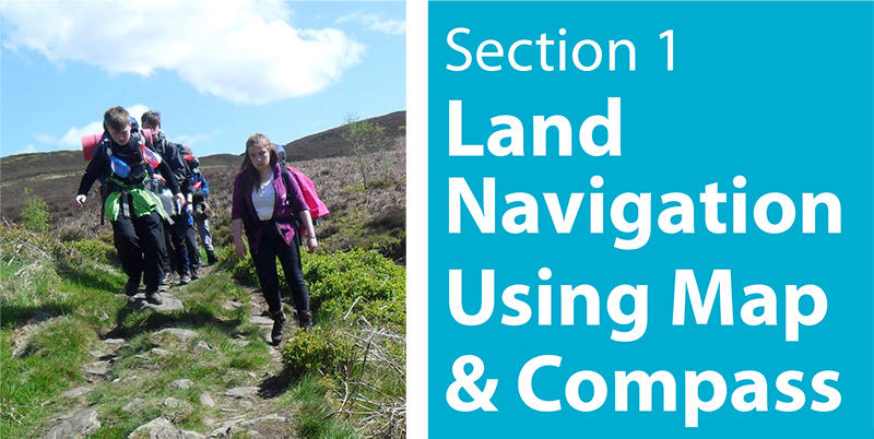 Land Navigation using map and compass