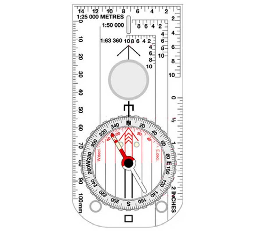 Base Plate on a Compass