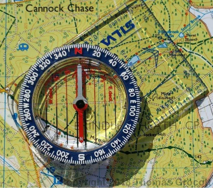 Finding Your Direction of Travel on a Map