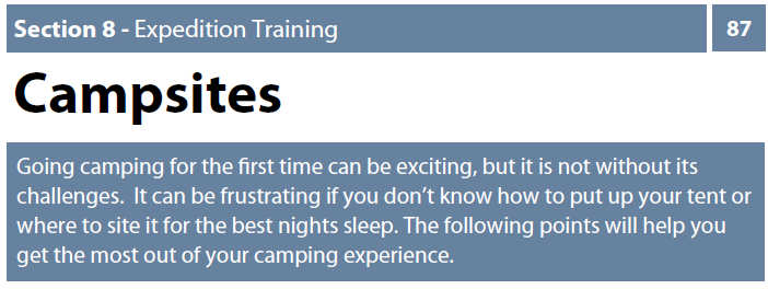 air cadet expedition training