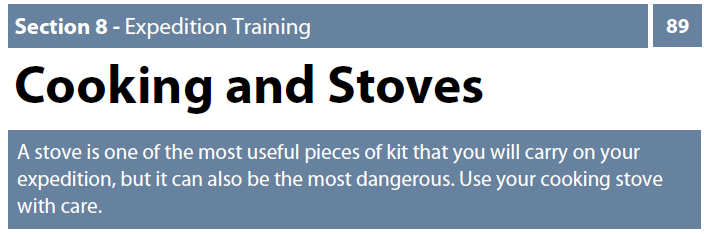 cooking and stoves