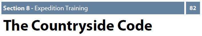 countryside code for air cadets