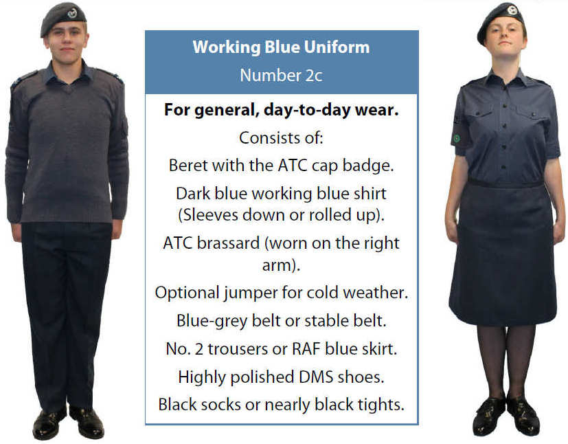 Air Cadet Working Blue Uniform