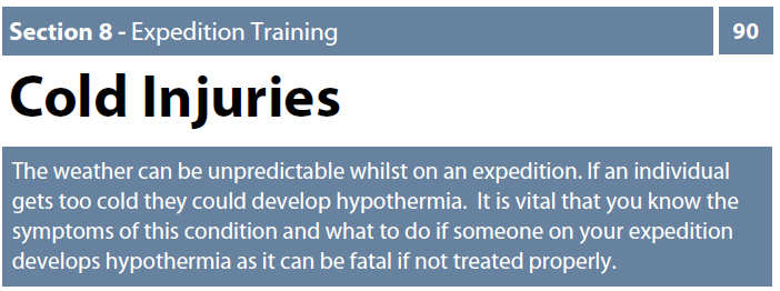 cold injuries
