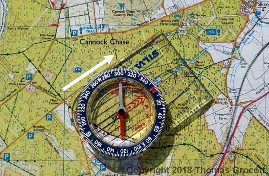 Placing the Compass on the Map