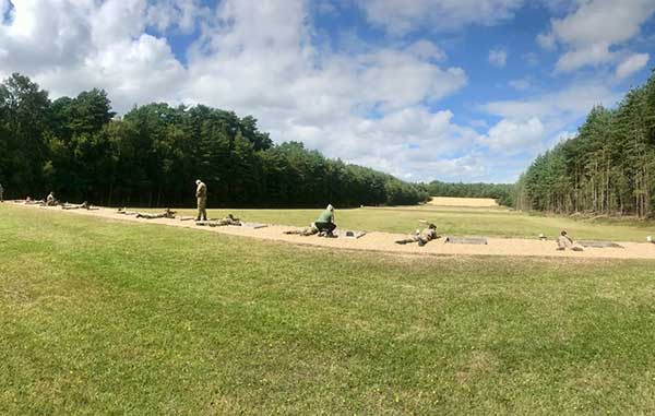 Sussex Air Cadet on the Ranges at Pirbright