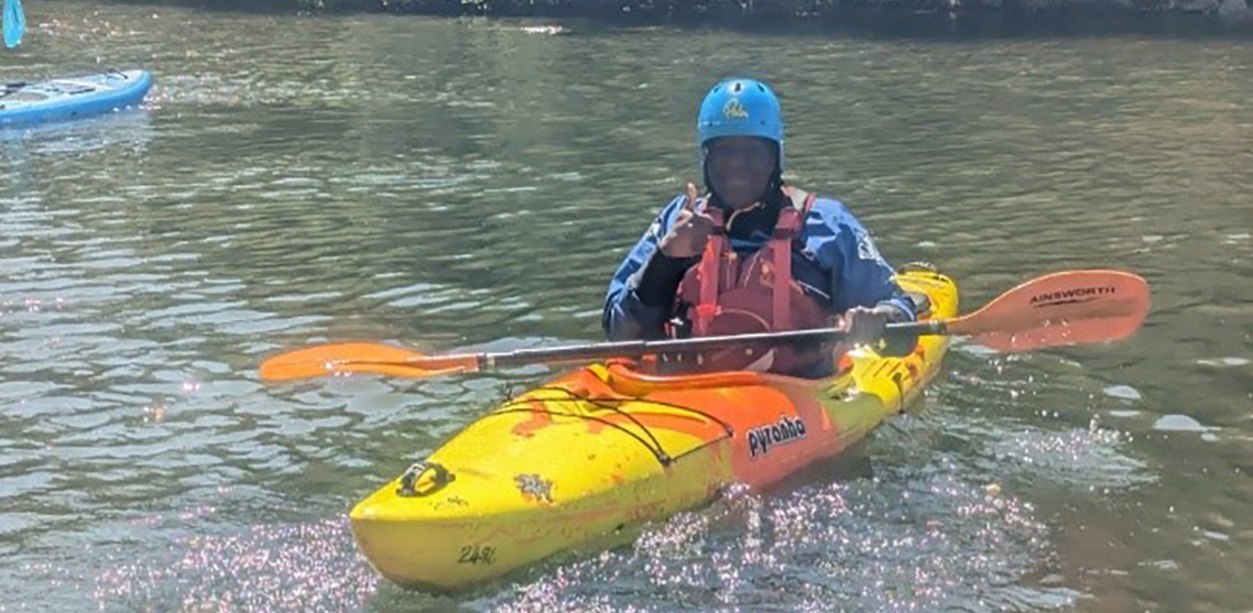 Cdt Osent -Kayaking on the lakes in Wales